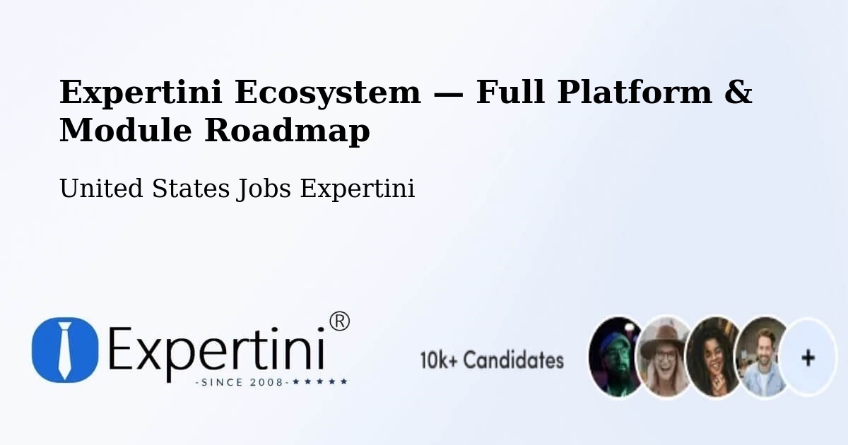 Expertini Ecosystem — Full Platform & Module Roadmap – Vail